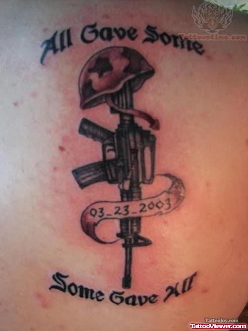 Memorial Soldier Tattoo
