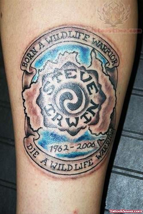 Steve Irwin Memorial Tattoo