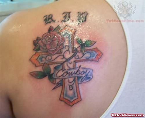 Beautiful Memorial Tattoo On Back