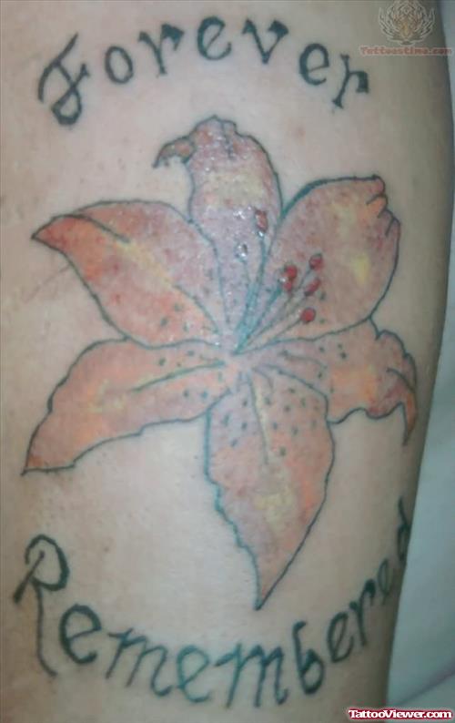 Lily Memorial Tattoo