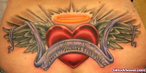 Heart With Wings - Memorial Tattoo