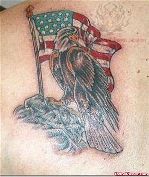 American Flag Memorial Tattoo