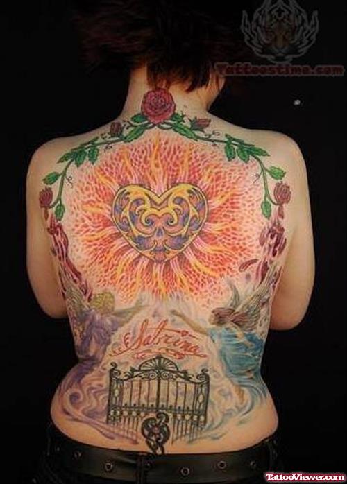 Back Body Memorial Tattoo