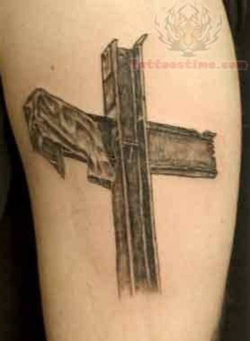 Memorial Siple Cross Tattoo
