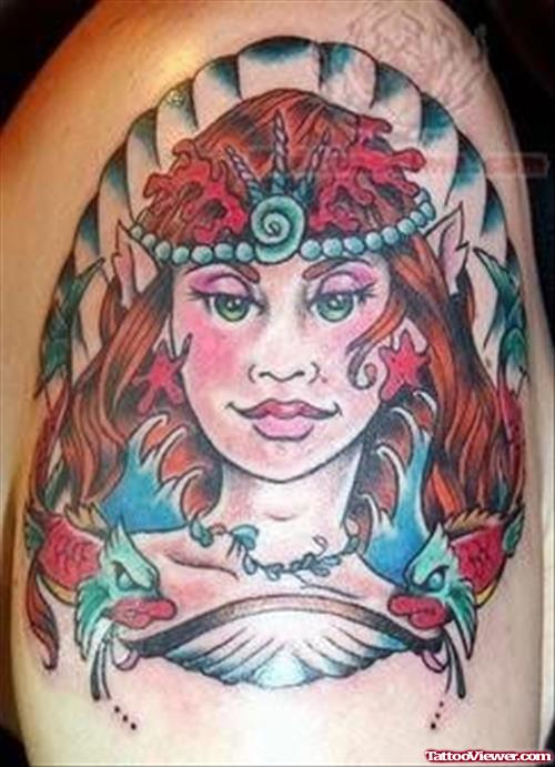 Princess Mermaid Tattoo