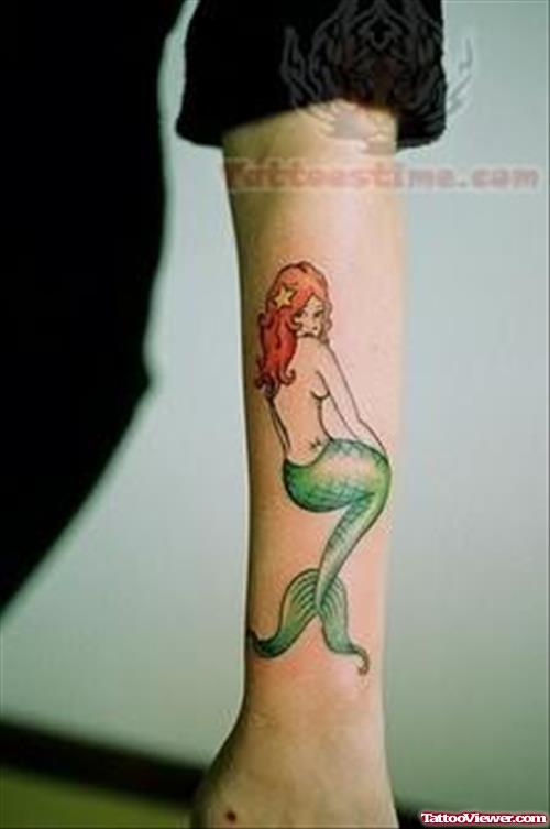 Graceful Mermaid Tattoo