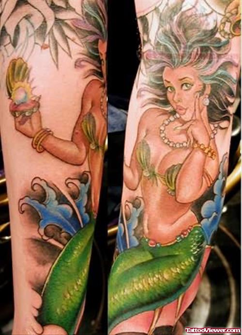 Mermaid Arm Tattoos