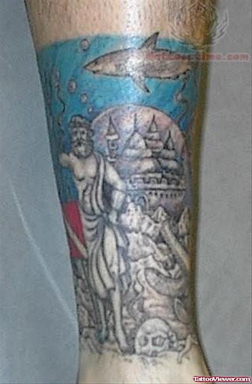 Under Water Tattoo On Arm
