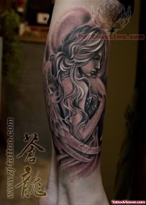Mermaid Portrait Tattoo