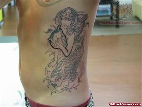 Charming Mermaid Tattoo