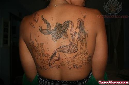 Mermaid Tattoo Design For Women