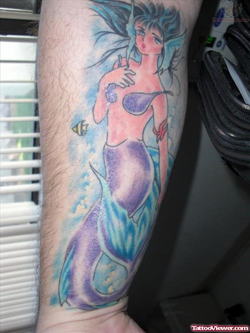 Mermaid Tattoo For Arm