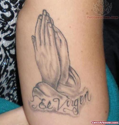 Mexican Praying Hands Tattoo