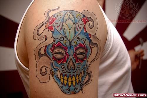 Colorful Mexican Tattoo