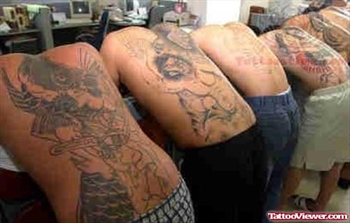 Military Tattoos on Back