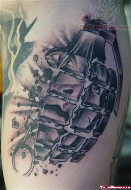 Grenade Military Tattoo Image