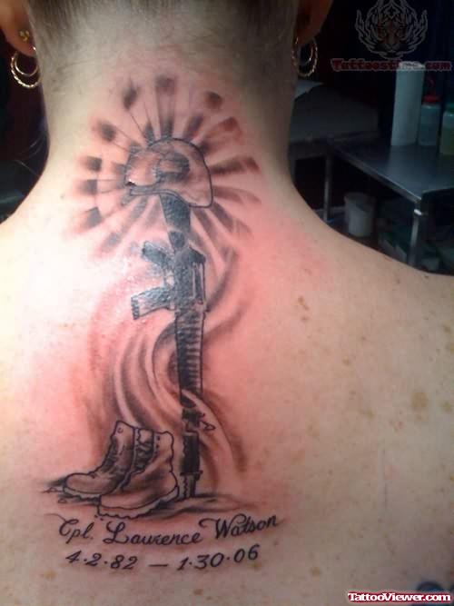 Soldier Gun Military Tattoo