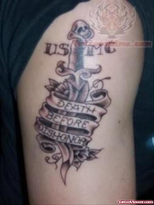 Military Tattoos On Shoulder