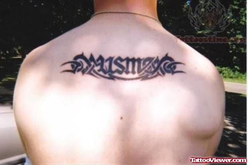 USMC Military Tattoo On Back