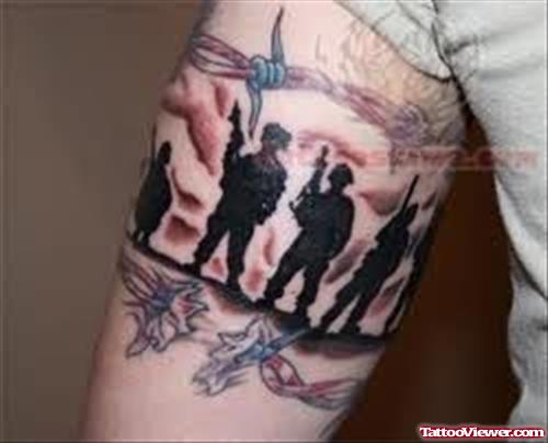Military Tattoo Armband Tattoo