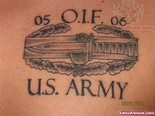 Military Of US  Tattoo