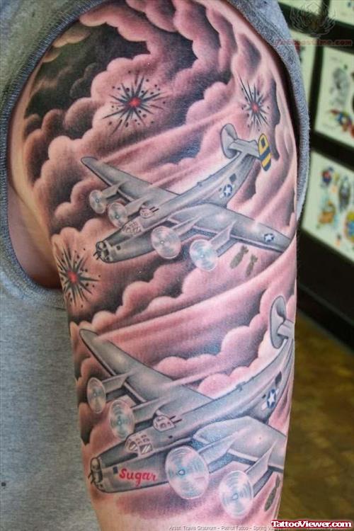 Military Airplanes Tattoos