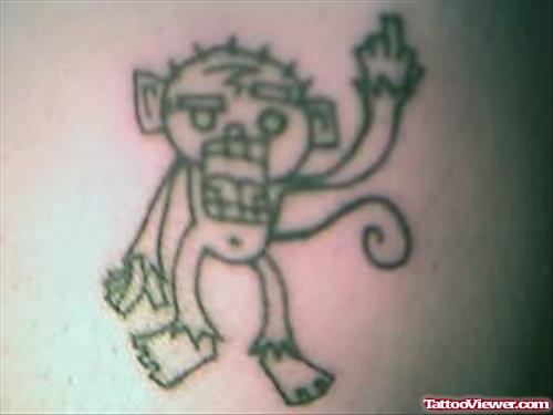 Rude Monkey Tattoo
