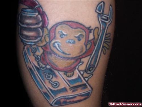 Monkey Tattoo For Body