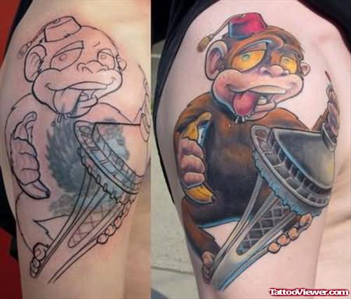 Sleeve Monkey Tattoo