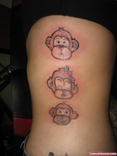 Monkey Faces Tattoos