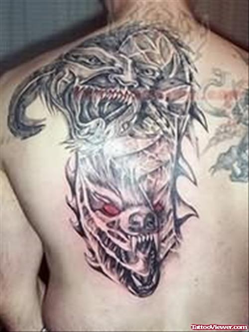 Monster Tattoos on Back