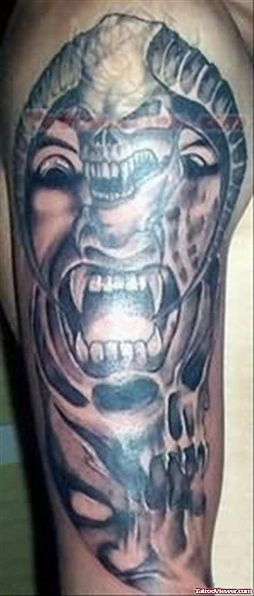 Angry Monster Tattoo