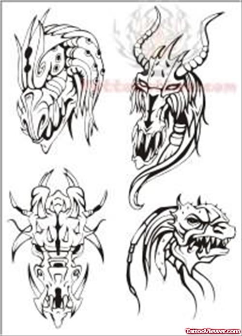 Animals Monster Tattoo Design