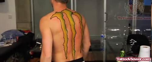Monster Full Back Tattoo
