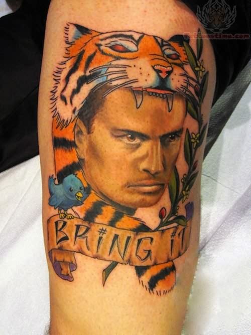 Charlie Sheen Winning Movie Tattoo
