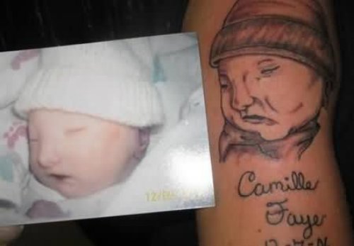 Memorial Baby Of Mother Tattoo