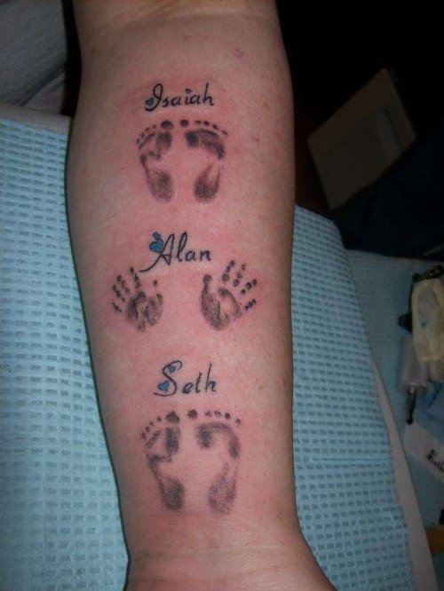 Memorial Mother Tattoos On Leg Sleeve