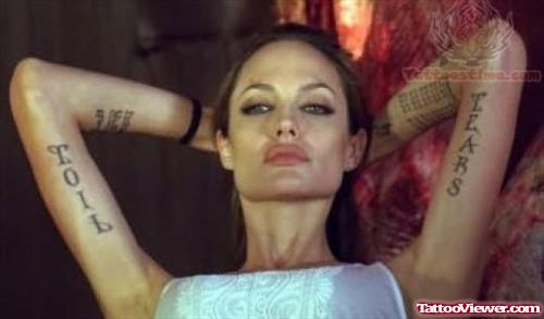 Angelina Jolie Movie Tattoo