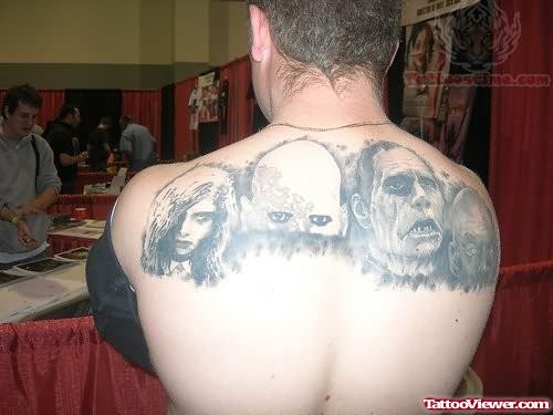 Movie Tattoo on Upper Back Body