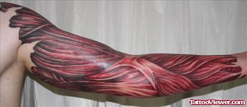 Arm With Muscles Tattoo