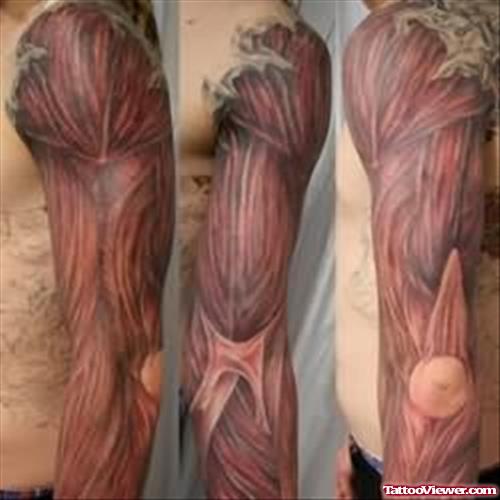 Beautiful Muscles Tattoo Style