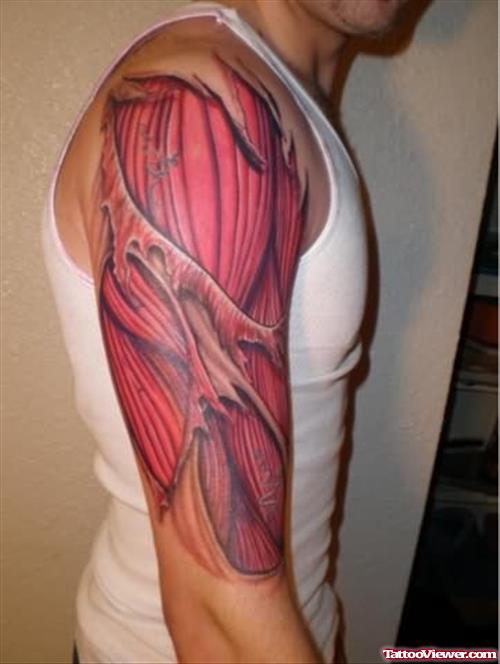 Red Muscles Tattoo