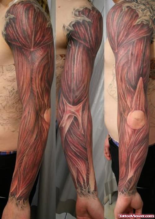 Amazing Muscles Tattoos Designs