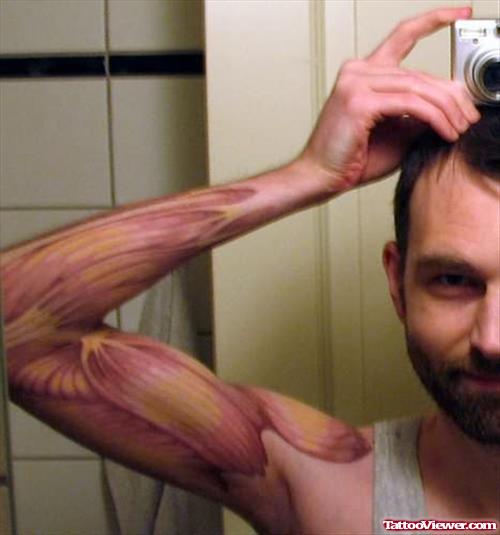 Tumblr Muscles Tattoo Design