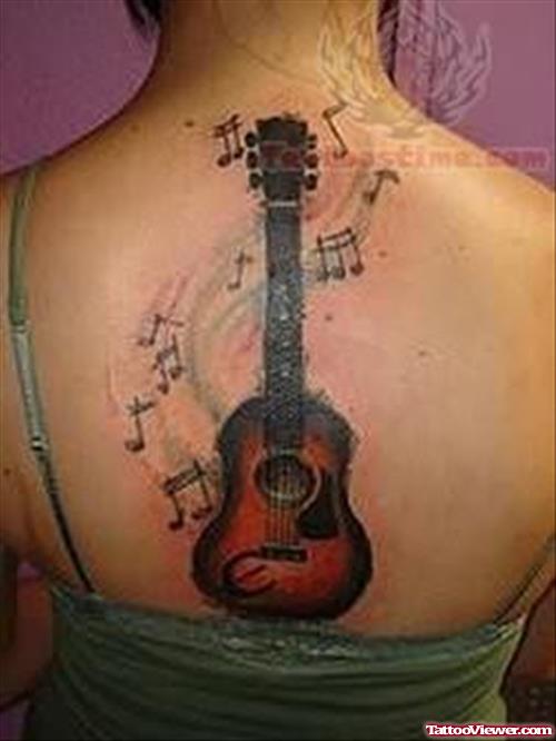 Musical Guitar Tattoo