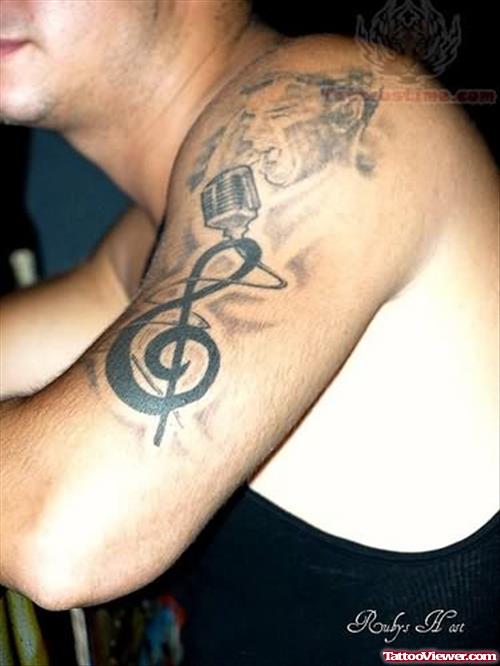 Music Notes Tattoo Design