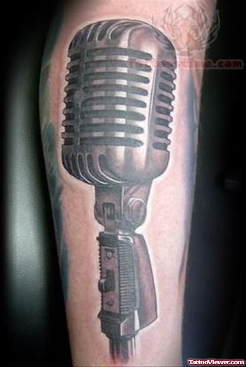Microphone - Music Tattoo