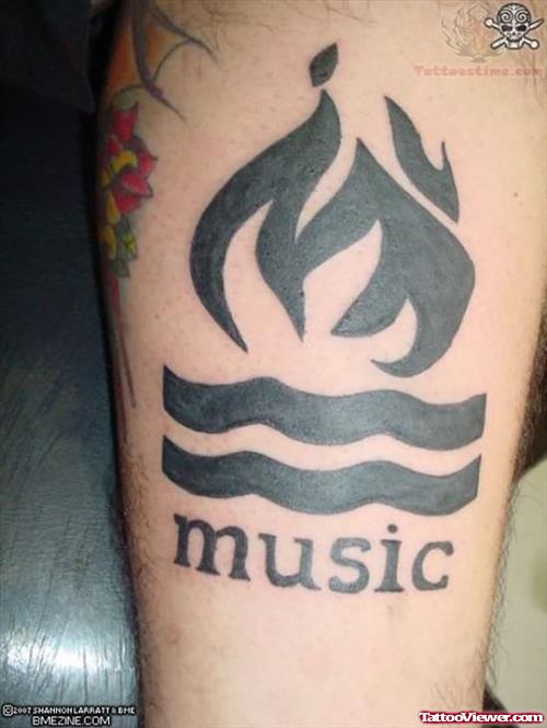 Hot Water - Music Tattoo