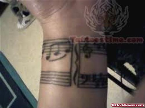 Music Notes Tattoos On Wrist