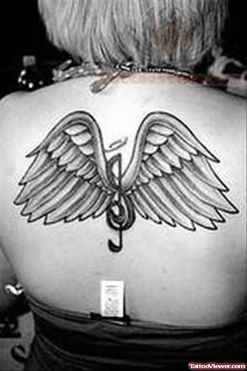 Musical Wings Tattoo